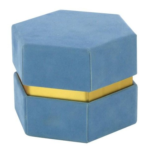 SCATOLA ESAGONALE 8.5XH6.5 VELLUTO CARTA DA ZUCCHERO